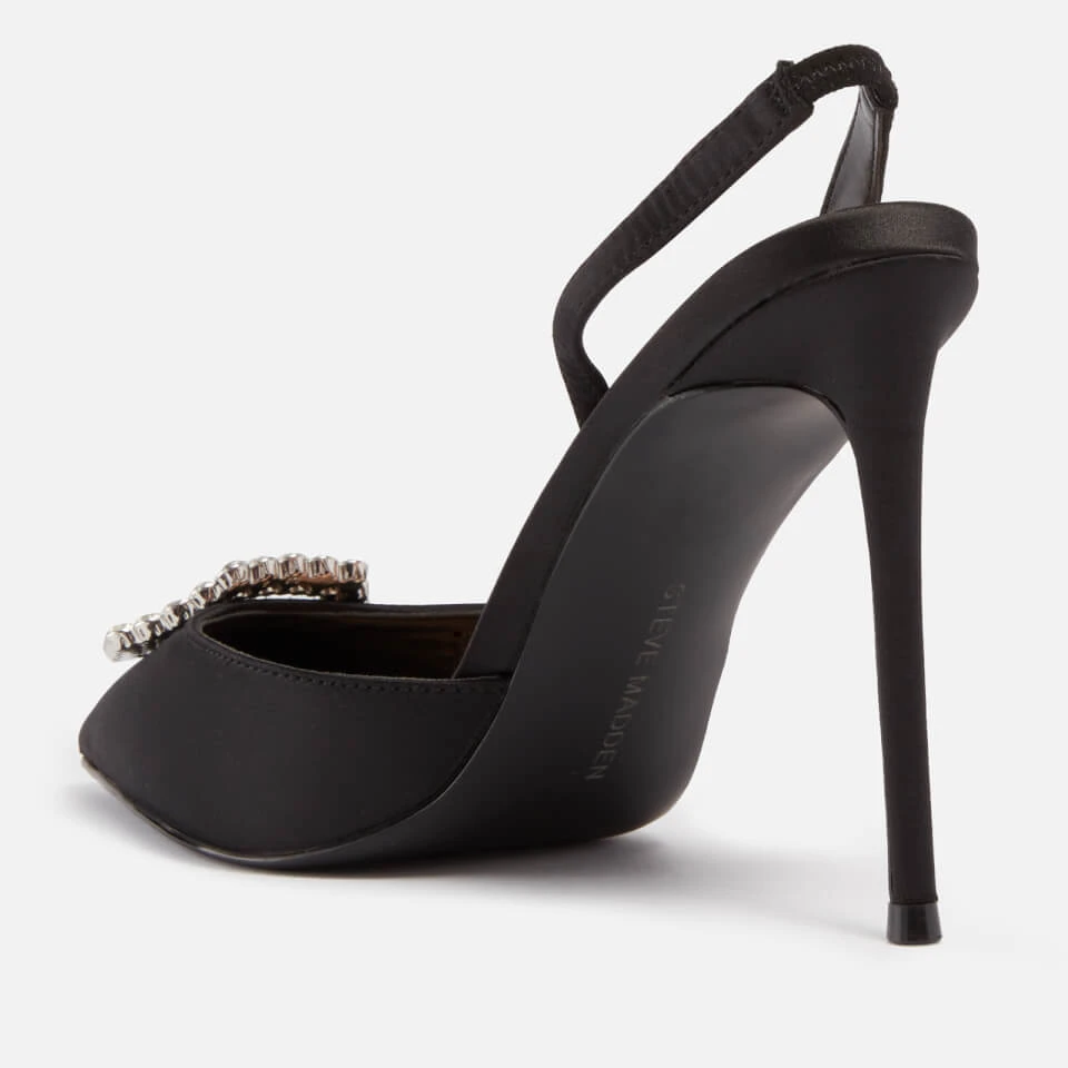 Steve Madden Vionnet Embellished Satin Slingback Heeled Pumps 3 Steve Madden Vionnet Embellished Satin Slingback Heeled Pumps - Image 3