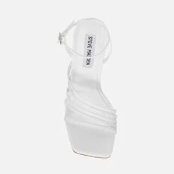 Steve Madden All-In Faux Leather Heeled Sandals -Vans Shoes Shop 13834830 6365003991513267