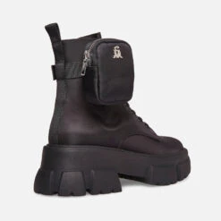 Steve Madden Tanker-P Canvas Biker Boots -Vans Shoes Shop 13834902 1894980930548631