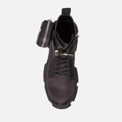 Steve Madden Tanker-P Canvas Biker Boots -Vans Shoes Shop 13834902 8804980930498309