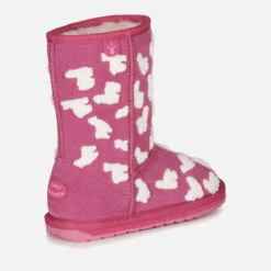 EMU Australia Kids' Shearling-Lined Suede Boots -Vans Shoes Shop 13836262 3344981720831731