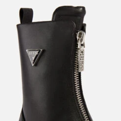 Guess Leila Zip Front Faux Leather Boots -Vans Shoes Shop 13844180 1994994664784674