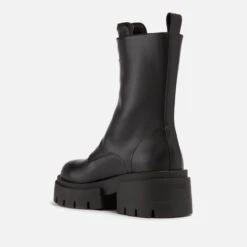 Guess Leila Zip Front Faux Leather Boots -Vans Shoes Shop 13844180 2134994664738111