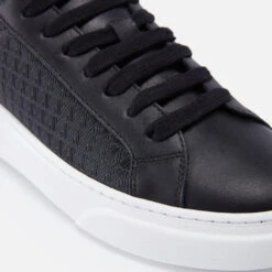 Valentino Women's Stan Logo-Jacquard And Leather Trainers -Vans Shoes Shop 13844850 2095007140761773