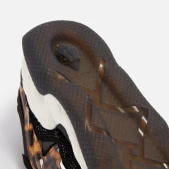 Kurt Geiger London Leopard Leather And Mesh Trainers -Vans Shoes Shop 13846173 2215001657186855