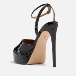 Kurt Geiger London Pierra Patent Leather Platform Sandals -Vans Shoes Shop 13846215 1314993327951275