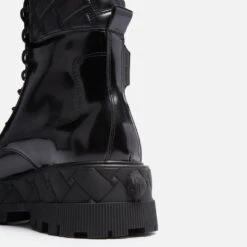 Kurt Geiger London Hiker Lace Up Leather Boots -Vans Shoes Shop 13846331 1715001956693151