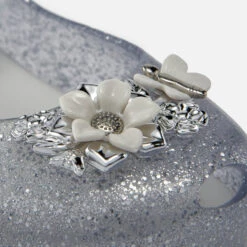 Mini Melissa Kids’ Ultragirl Flower Melflex® Ballet Pumps -Vans Shoes Shop 13859360 1254976263656339