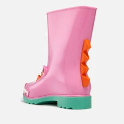 Mini Melissa Kids' Fabula Dino PVC Wellington Boots -Vans Shoes Shop 13859436 1314976266365879