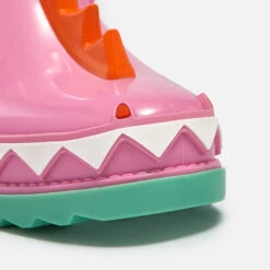 Mini Melissa Kids' Fabula Dino PVC Wellington Boots -Vans Shoes Shop 13859436 1344976266428084