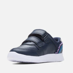 Clarks Infants Ath Steggy Leather Trainers -Vans Shoes Shop 13859813 1254985801888607