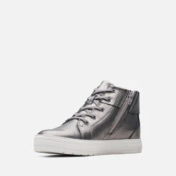 Clarks Youth Nova City Leather High-Top Trainers -Vans Shoes Shop 13860026 1324986068953854