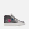Clarks Youth Nova City Leather High-Top Trainers