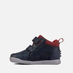 Clarks Toddler Rex Park Leather And Suede Trainers -Vans Shoes Shop 13860060 3414986071451144