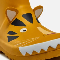 Joules Kids' Roll Up Tiger Rubber Wellies -Vans Shoes Shop 13873847 1694976267336226