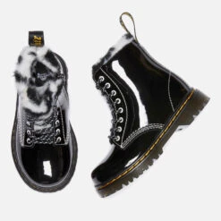Dr. Martens Toddlers 1460 Serena Lamper Patent Leather Boots -Vans Shoes Shop 13880546 1125020033943799