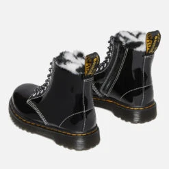 Dr. Martens Toddlers 1460 Serena Lamper Patent Leather Boots -Vans Shoes Shop 13880546 1475020033999467