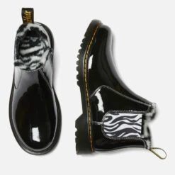 Dr. Martens Kids' 2976 Leonore Lamper Patent Leather-Blend Boots -Vans Shoes Shop 13880572 1035020032441606