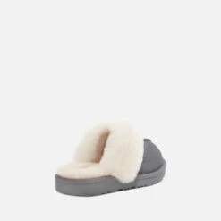 UGG Kids’ Cosy II Suede And Wool-Blend Slippers -Vans Shoes Shop 13884460 7454981929104130