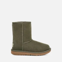 UGG Kids’ Classic II Suede And Wool-Blend Boots