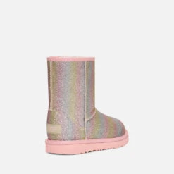 UGG Kids’ Classic II Waterproof Glittered Faux Suede Boots -Vans Shoes Shop 13884479 1244981930809294