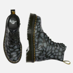 Dr. Martens Jadon Distorted Leopard Leather Platform Boots -Vans Shoes Shop 13887434 1145000861313363