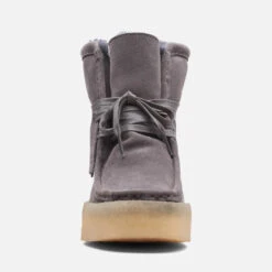 Clarks Originals Wallabee Faux Fur-Lined Suede Boots -Vans Shoes Shop 13889656 1975054828669232