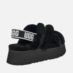 UGG Disco Cross Suede And Sheepskin Slipper Sliders -Vans Shoes Shop 13897281 2094978546691736