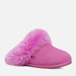 UGG's Scuff Sis Suede And Sheepskin Slippers -Vans Shoes Shop 13897342 1954991567488572