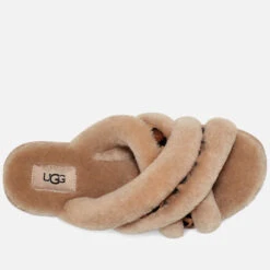 UGG Scuffita Spotty Sheepskin Slide Slippers -Vans Shoes Shop 13897357 5194987158542448