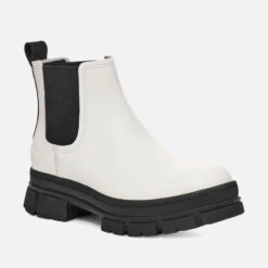 UGG Ashton Waterproof Leather Chelsea Boots -Vans Shoes Shop 13897477 1334992877605543