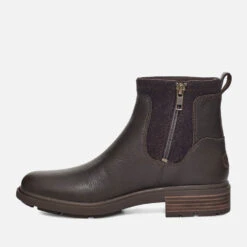 UGG Harrison Moto Buckle Detail Leather Ankle Boots -Vans Shoes Shop 13897550 2124978547143644