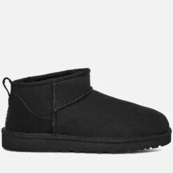 UGG Ultra Mini Suede And Wool-Blend Boots