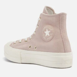 Converse Chuck Taylor All Star Lift Suede Hi-Top Trainers -Vans Shoes Shop 13902332 1445001893339451