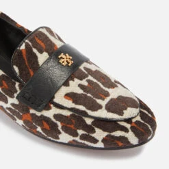 Tory Burch Leopard Print Leather And Velvet Ballet Shoes -Vans Shoes Shop 13903469 1334997205840474