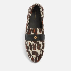 Tory Burch Leopard Print Leather And Velvet Ballet Shoes -Vans Shoes Shop 13903469 4534997205786378