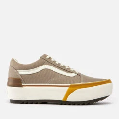 Vans Old Skool Fabric And Suede-Blend Platform Trainer