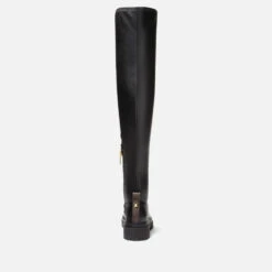 MICHAEL Michael Kors Women's Cyrus Leather Knee-High Boots -Vans Shoes Shop 13906817 1085023721624520