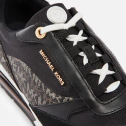 MICHAEL Michael Kors Allie Stride Coated-Canvas Trainers -Vans Shoes Shop 13906859 5785003991702798