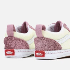 Vans Babies’ Old Skool Crib Glittered Faux Leather Trainers -Vans Shoes Shop 13908955 3414982217155742