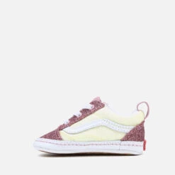 Vans Babies’ Old Skool Crib Glittered Faux Leather Trainers -Vans Shoes Shop 13908955 5224982217350511