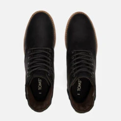 TOMS Hillside Water Resistant Leather Boots -Vans Shoes Shop 13943804 3535000566243185