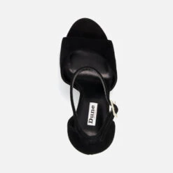 Dune Mascot Suede Platform Heeled Sandals -Vans Shoes Shop 13949795 2054986158516397