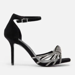 Dune Womenâs Marvella Suede Heeled Sandals