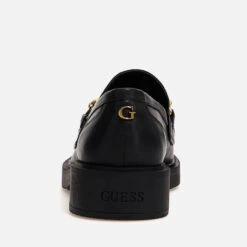 Guess Women's Kabela Chain-Embellished Leather Loafers -Vans Shoes Shop 13972678 1285020859843310
