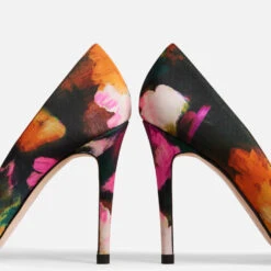 Ted Baker Ryoh Art Print Silk Court Shoes -Vans Shoes Shop 13976577 1215029943574525