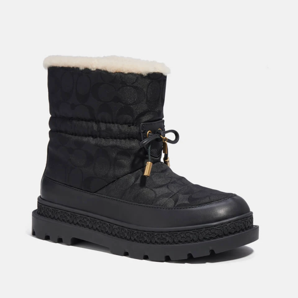 Coach Kailee Nylon-Jacquard And Sheepskin Snow Boots 2 Coach Kailee Nylon-Jacquard And Sheepskin Snow Boots - Image 2
