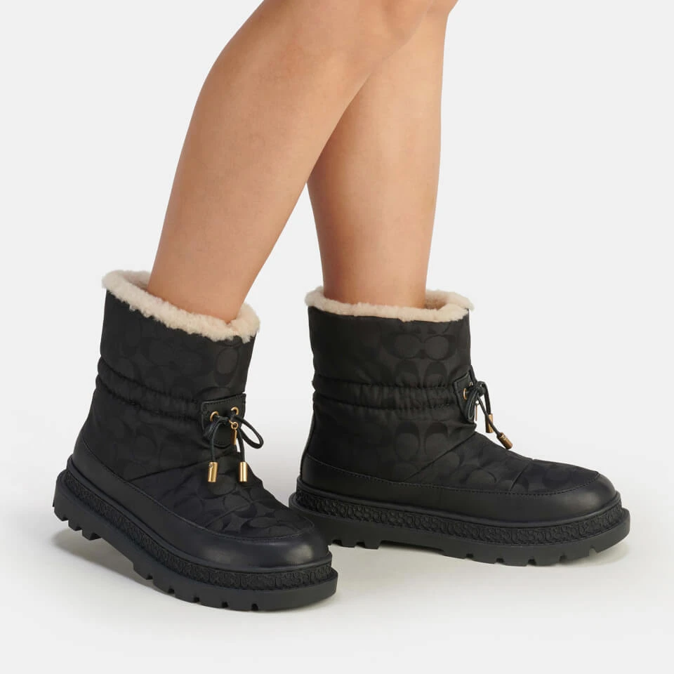 Coach Kailee Nylon-Jacquard And Sheepskin Snow Boots 5 Coach Kailee Nylon-Jacquard And Sheepskin Snow Boots - Image 5