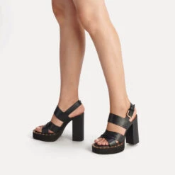 Coach Women's Callie Leather Heeled Platform Sandals 6 Coach Women's Callie Leather Heeled Platform Sandals -Vans Shoes Shop 13993835 1625036669294598