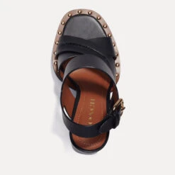 Coach Women's Callie Leather Heeled Platform Sandals 7 Coach Women's Callie Leather Heeled Platform Sandals -Vans Shoes Shop 13993835 8245036669388171